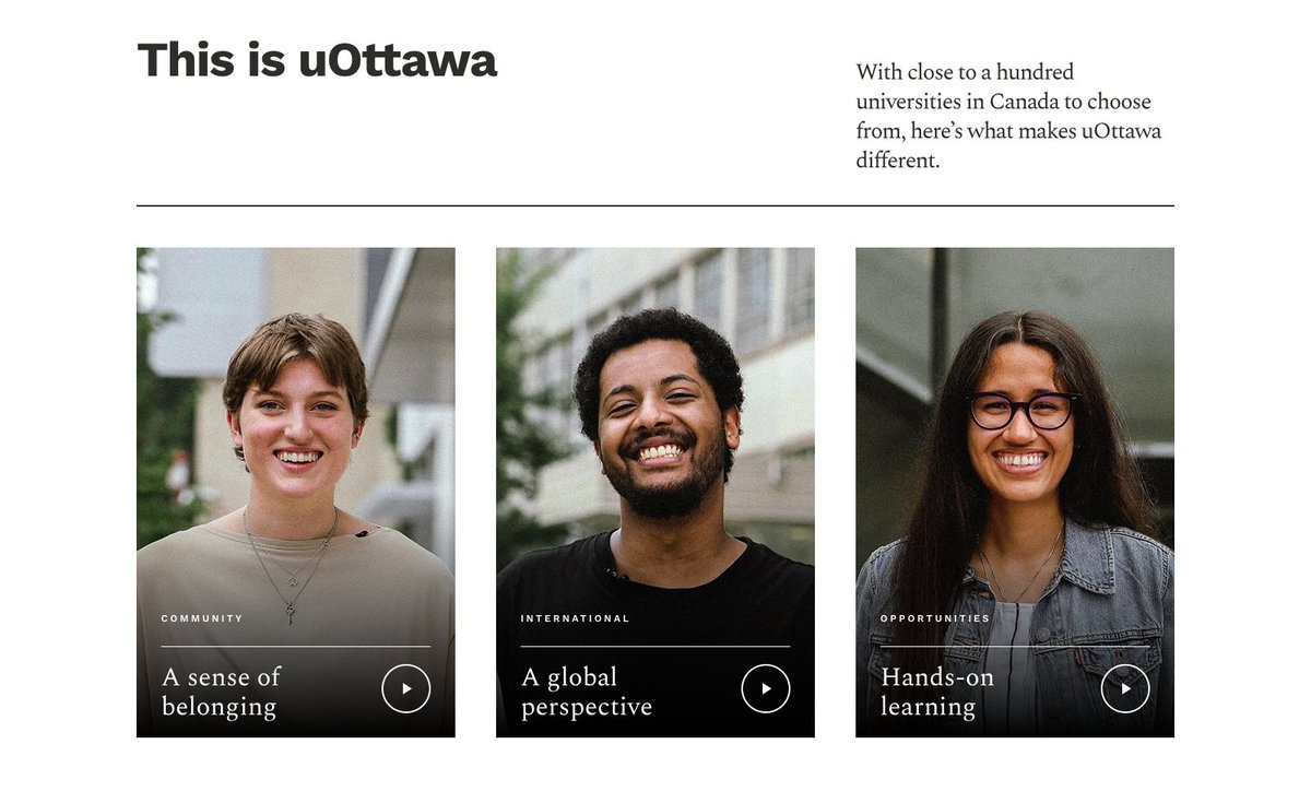 hugeinc's tweet photo. As society changes and the needs of students evolve, designing accessible, intuitive websites is paramount. We did just that when building a new @uOttawa website that was easier for students to use…we couldn’t make any of their finals easier, though. https://t.co/mGosUA5dqH https://t.co/q1VMSEuSBC