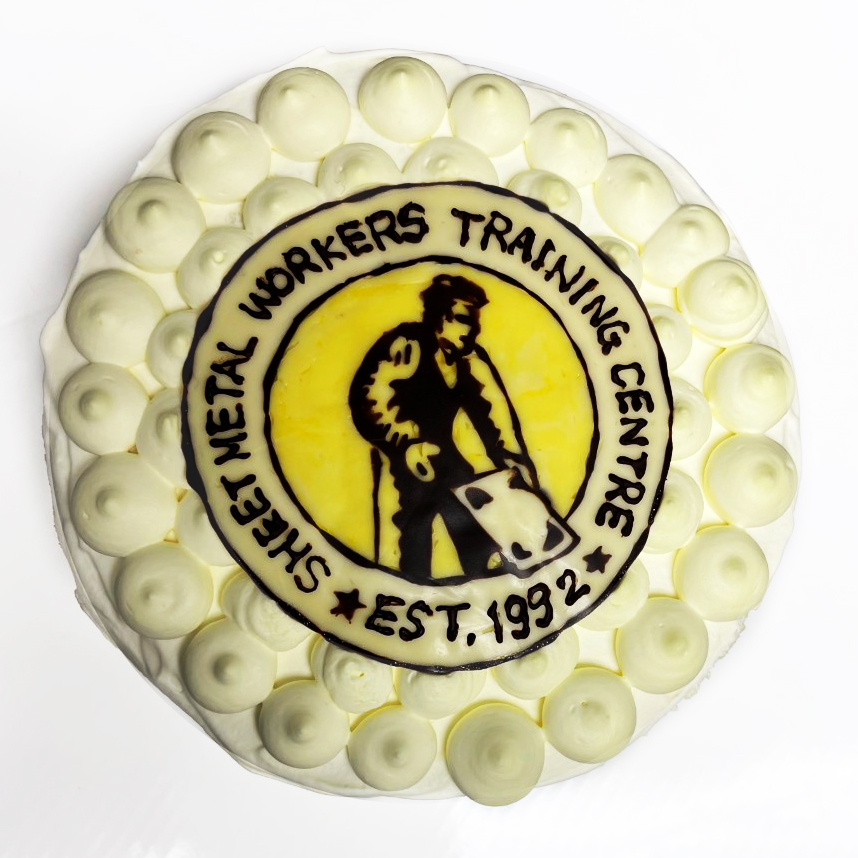 SMWTCS's tweet photo. We would like to thank our Sheet Metal Level 3 student, Josh Stacey and his wife Miho, who baked this beautiful cake to celebrate the completion of the SM Level 3 training.
#SheetMetalLevel3 #trainingcompletion #cake #SMWTCSlogo https://t.co/vi71h741aJ