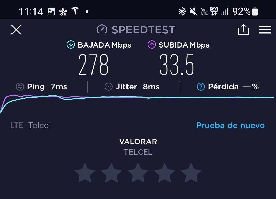 MauricioCorona's tweet image. #5G speed in #CDMX way to go @Telcel 
#SamsungS20