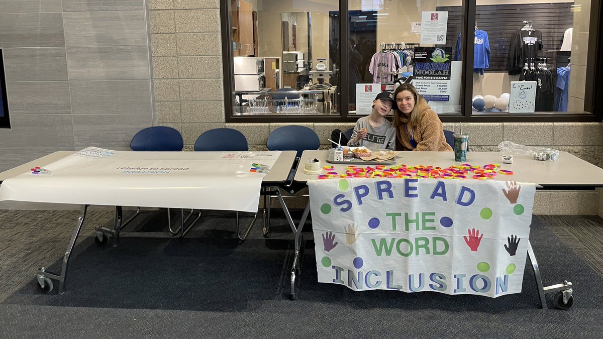 Sign our pledge to include others with disabilities! We will be in the lunch room all week for our Spread the Word Inclusion campaign <a href="/MillardNorthHS/">Millard North HS</a> <a href="/PledgetoInclude/">Spread the Word</a> <a href="/SONebraska/">Special Olympics Nebraska</a> #ChooseToInclude