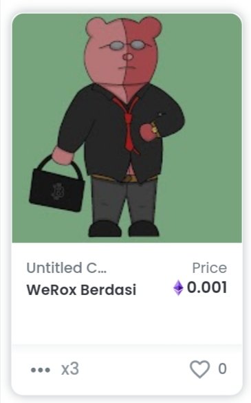 WeRox Berdasi.

#NFTs #NFT #NFTdrop #NFTCommunity #NFTCollection