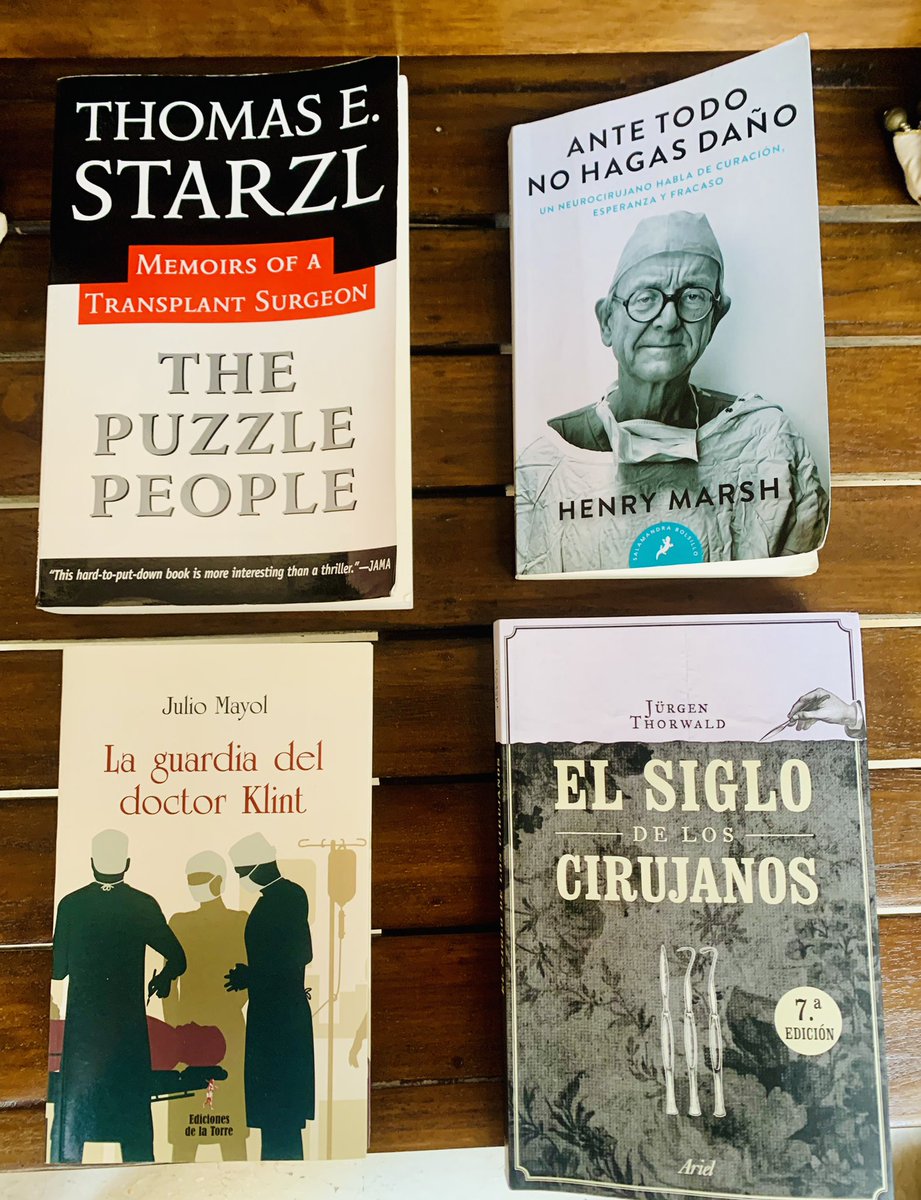 AlvaroGomez97's tweet photo. Recientemente me he adentrado en el mundo de los libros que hablan sobre cirugía (historia, biografías, reflexiones) y he visto mucha gente interesada a la que le gustaría conocer y compartir opiniones.

Aquí os dejo mis recomendaciones, ¿cuáles son las tuyas? 

#SoMe4Surgery https://t.co/is8RZ12WeR
