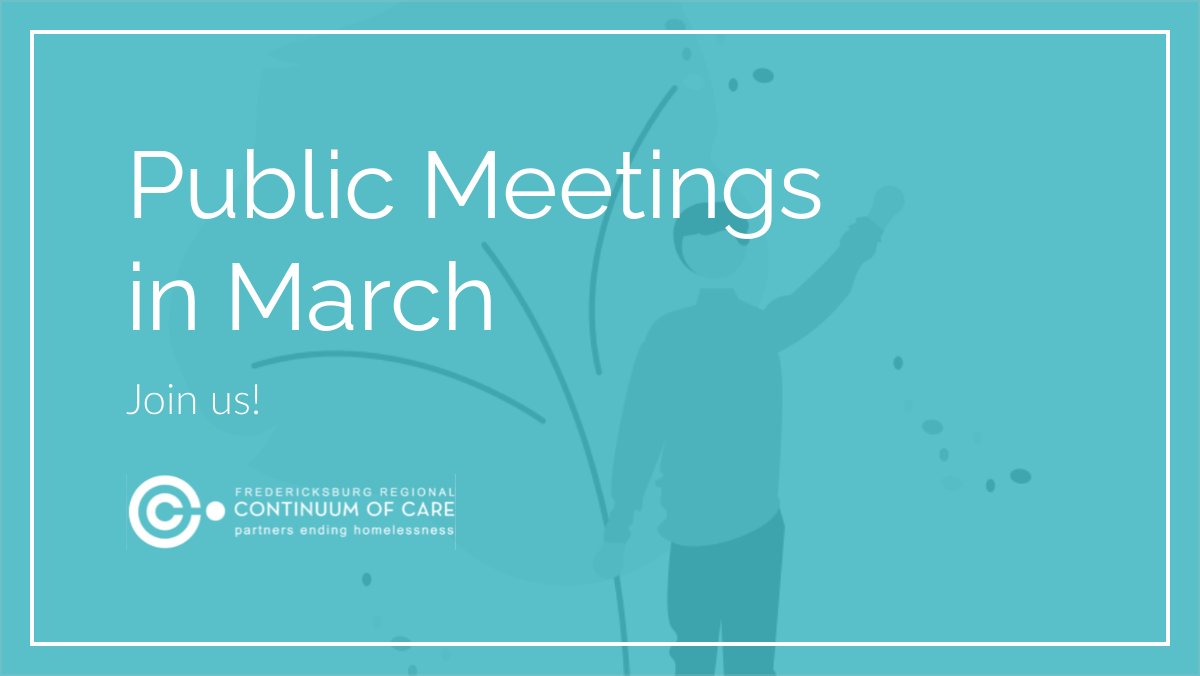 FredRegionCoC's tweet photo. CoC Public Meetings in March 2022 - https://t.co/coQ7t2zXY7 https://t.co/loAeEbsh6P