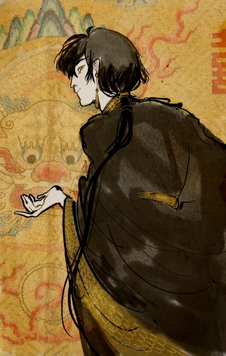 AbscessChemical's tweet image. #GenshinImapct #zhongli 

//кажется впервые его рисую