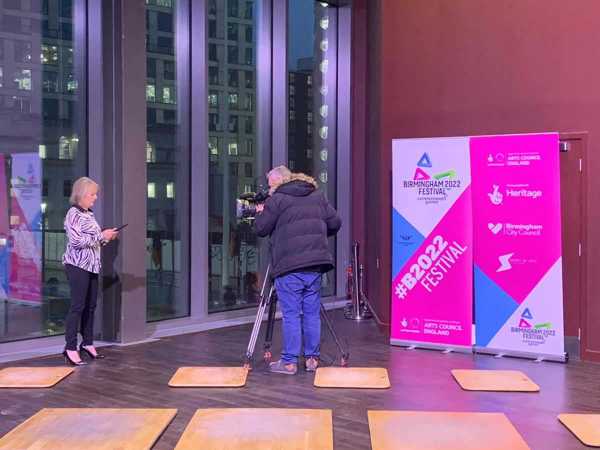 BBCLouisa's tweet photo. Tonight’s @bbcmtd coming live with @maryrhodestv from #SymphonyHallBirmingham as the Commonwealth Games Cultural Festival is launched in the city. Rehearsals are underway - join us at the later time of 7pm. https://t.co/8EbytLJzM7