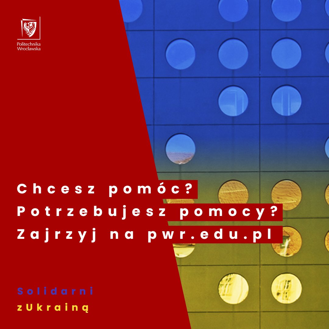 PWr_Wroclaw's tweet photo. Na PWr ciągle działamy, by jak najlepiej pomóc naszym studentom, doktorantom i pracownikom z Ukrainy.

https://t.co/8nhz4cOzmN. uruchomiliśmy specjalną zakładkę z informacjami dla:
💙potrzebujących wsparcia,
💛chcących pomagać.

#solidarnizukraina 

➡️https://t.co/s8XXxIJC08 https://t.co/oSP8MuIzaJ
