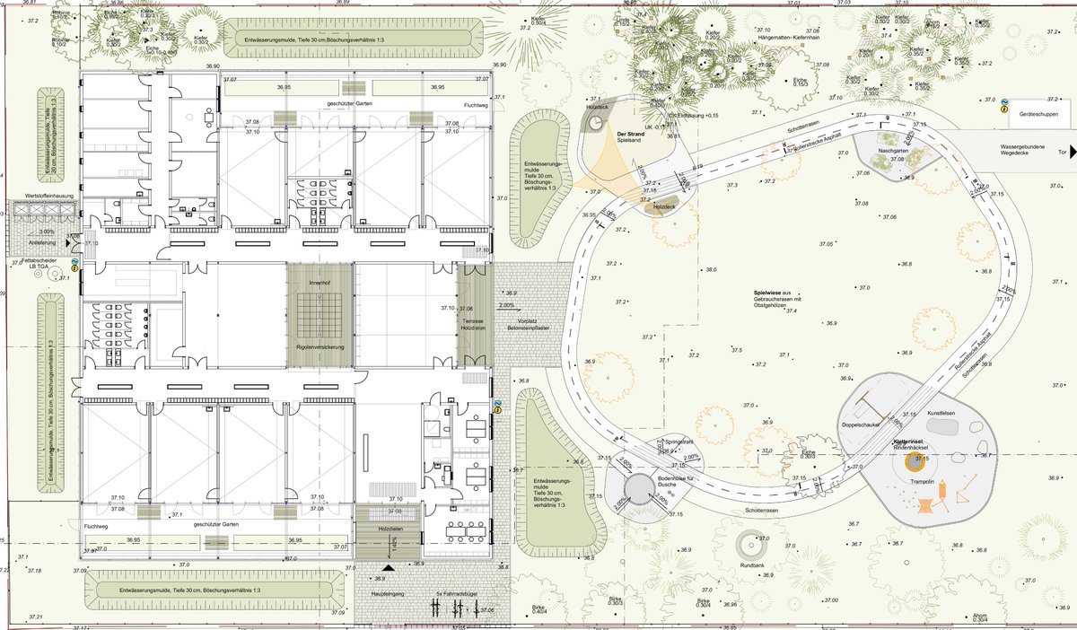 BMWSB_Bund's tweet photo. Neuer Platz für die Kleinsten: Das #BMWSB verbessert mit seiner sozialen #Stadtentwicklung gezielt die Qualität und Infrastruktur von #Wohnquartieren. Ein aktuelles Projekt ist der Hortneubau K17 in Eberswalde, über dessen Fortschritt sich Parl. StS @CanselK heute informierte. https://t.co/2WnLqeJhUk
