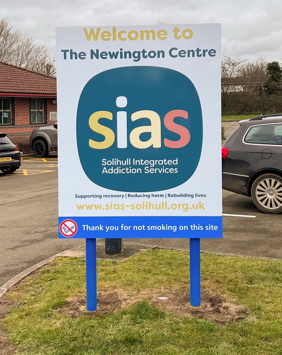 CareDisplay's tweet photo. New sign for new SIAS Centre in Solihull https://t.co/QDJBptubiq