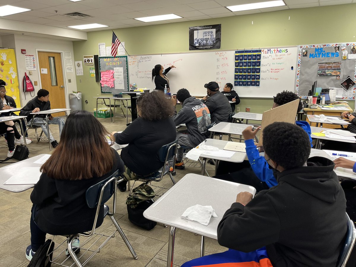 skellerCIMS's tweet photo. The students in Ms. Mathews’ math class work together to solve review problems. Each student has their own white board and would share their answers when ready. #warrenwill #discoverCIMS https://t.co/jq4QpdkUDY