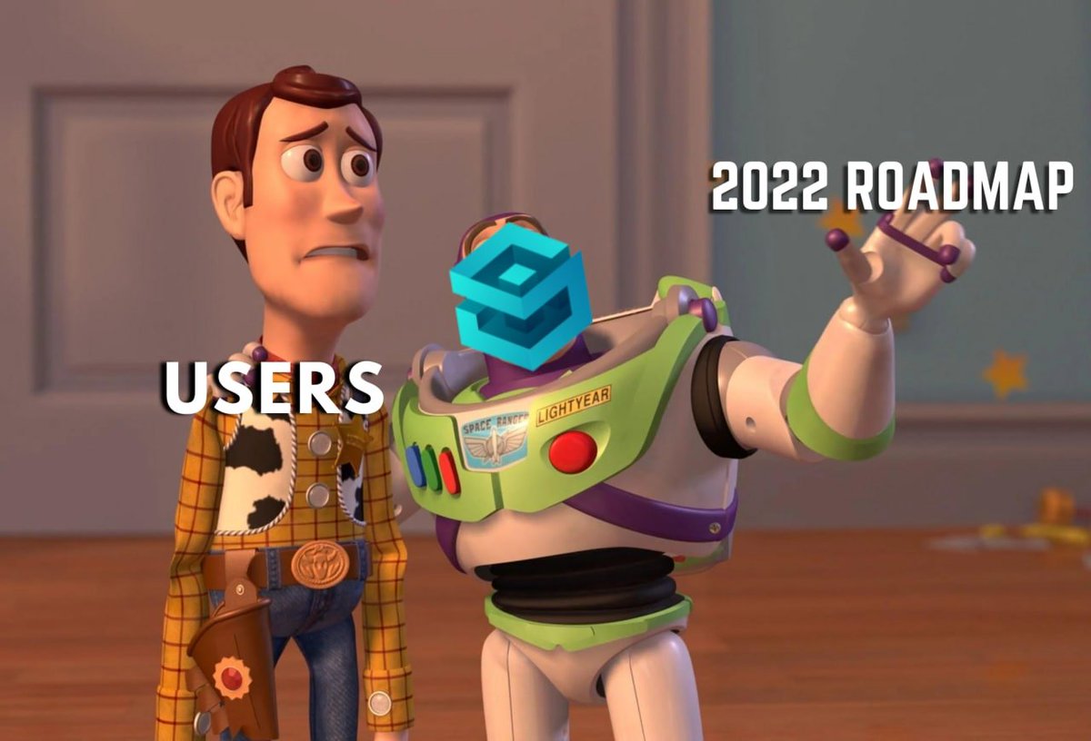 SynFuturesDefi's tweet photo. Tell us: What do you think the future looks like with #SynFutures? 🌎

Create a meme, share it, &amp; tag us with the hashtags #2022roadmap #SynFutures #crypto to enter! https://t.co/Uv9AzXGZlX