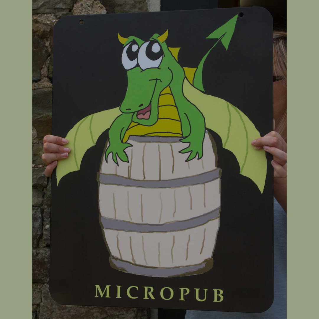 the_sign_maker's tweet photo. Today we thought we would share this super fun illustrated pub sign! We love the originality of this piece and think the design makes this a stand out sign #TheSignMaker https://t.co/mwg0iWDqsB