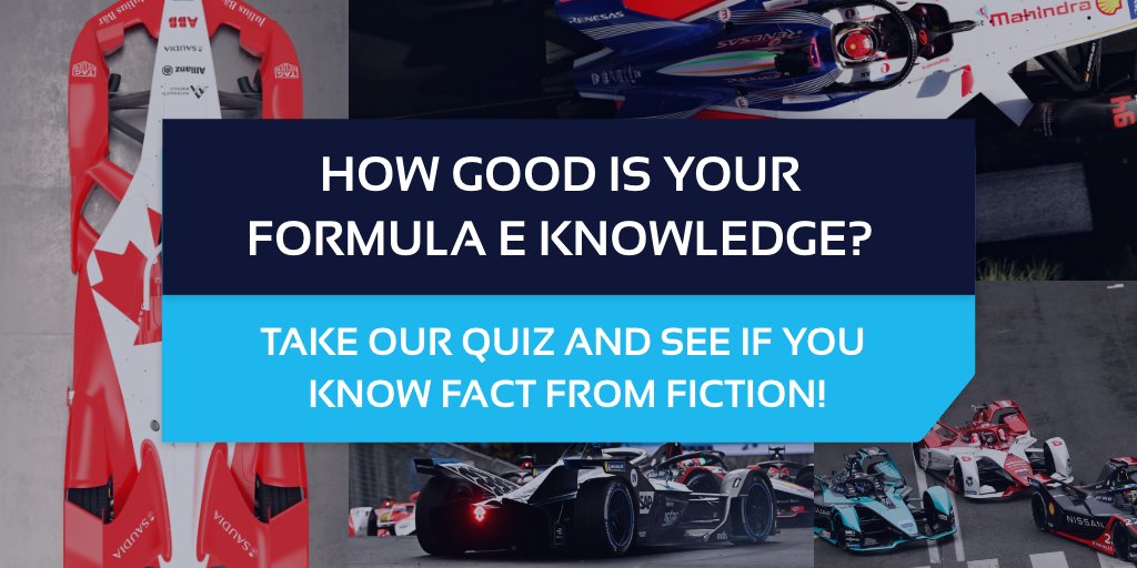 Canadianefest's tweet photo. How good is your Formula E knowledge? ๐ค
โ
Take the quiz to find out if you know fact from fiction! โ
โ
Take the quiz here - https://t.co/cQIkmLleAJโ
โ
Let us know how you do in the comments!
#CanadianEFest https://t.co/lXUVuiiRHa