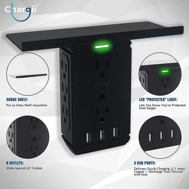 mikescomp's tweet photo. Looking for home tech or new gadgets? Check out the Surge Shelf by Chargii! This practical accessory can help get rid of cable clutter &amp; allows charging up to 11 devices from the same outlet!

https://t.co/uLFK9Neavm

#chargii #pcparts #hometech #cooltech #workfromhome #homesetup https://t.co/MCl2GPpPjZ