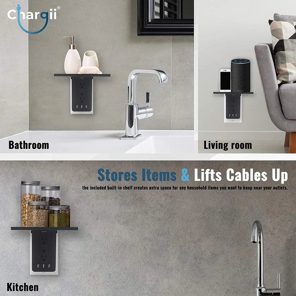 mikescomp's tweet photo. Looking for home tech or new gadgets? Check out the Surge Shelf by Chargii! This practical accessory can help get rid of cable clutter &amp; allows charging up to 11 devices from the same outlet!

https://t.co/uLFK9Neavm

#chargii #pcparts #hometech #cooltech #workfromhome #homesetup https://t.co/MCl2GPpPjZ