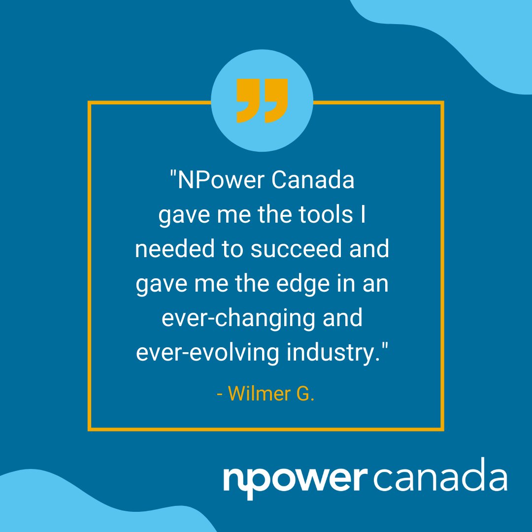 NPowerCanada's tweet photo. Have you checked out Wilmer's success story yet? He graduated from NPower Canada in 2020 and currently works for @TouchBistro. Check it out here: https://t.co/1q7CbBPONk
#alumnistory #npowered #career #employed https://t.co/4dXsOl4G1u