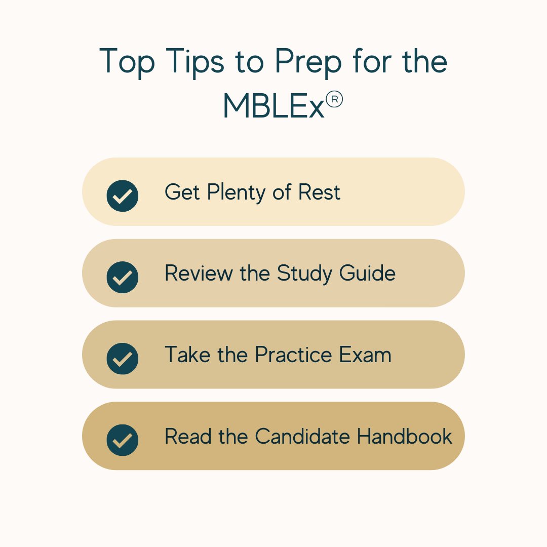 FSMTB's tweet photo. Studying for the MBLEx? Weโve got you covered! Get the MBLEx Study Guide to prep for the exam. Then, take the MBLEx Check practice exam, which simulates the MBLEx experience. https://t.co/zuEFFWWjHU #MBLEx #MBLExCheck https://t.co/bpUNbpT4UO