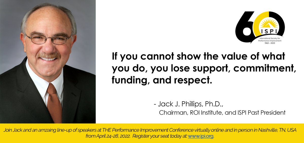 Join Jack Phillips in Nashville April 26th @ 12:30
ispi.org/mpage/ISPI_202…
#ISPI60thAnniversary