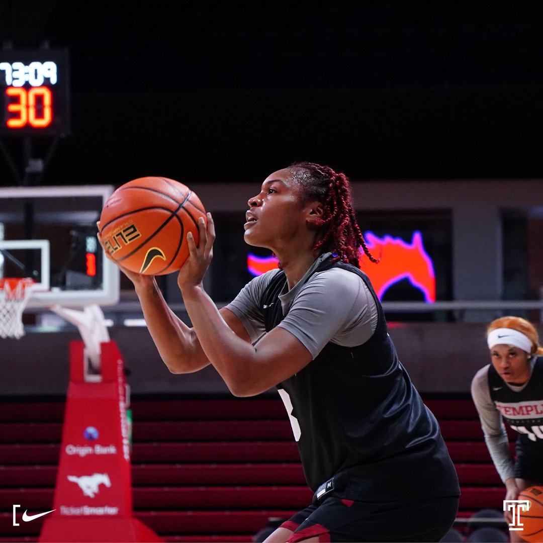 templewbb's tweet photo. 📸📸 from shootaround at Moody Coliseum! 

𝗟𝗢𝗖𝗞𝗘𝗗 𝗜𝗡 https://t.co/4vyZzwRgXV