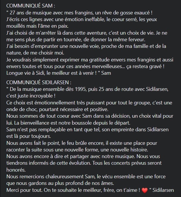 Sidilarsen's tweet photo. 👇 COMMUNIQUÉ IMPORTANT 👇 #sidilarsen https://t.co/bXyGUScwUa