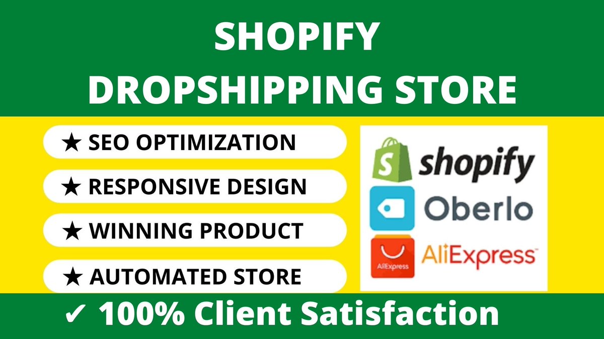 Do you need Shopify dropshipping store &amp; Shopify website Design Expert who can build your Store,grow your online business and make sales?
Click here: lnkd.in/gSPRPAkp
I'm a Certified Digital Marketer, Specially Shopify Dropshipping Store and Shopify Website Design Expert.