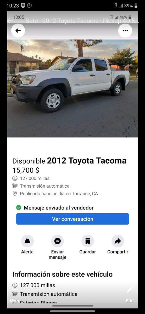 miguelitocom's tweet photo. @CA_DMV @CHP_OC i recently sold my 2012 tacoma on fb marketplace...the guy who bought from me try to resell it lowering the miles and clearing the check engine light off ..is this consider fraud? Will i be in trouble since the title will be under my name when he sells it? https://t.co/j2j8sTERQv