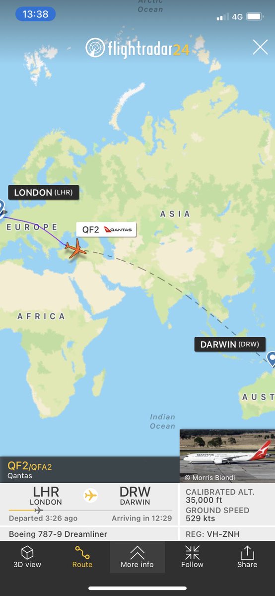 Looks like I’ll be avoiding Russian airspace on Wednesday. This route normally passes directly over Moscow 😬