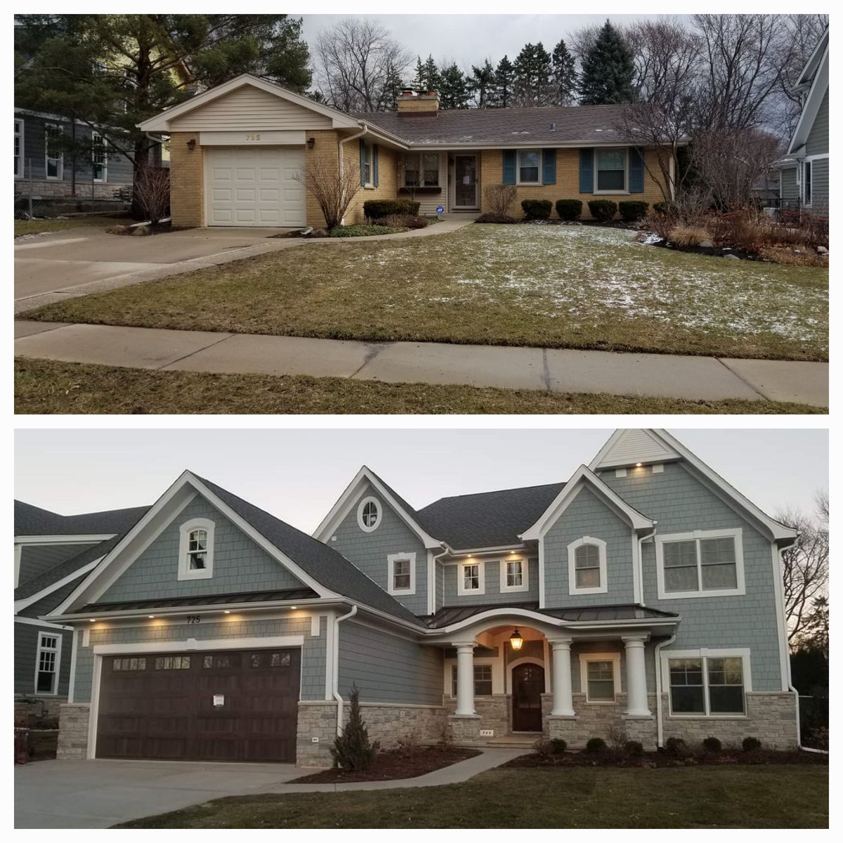 Before and after in Arlington Heights