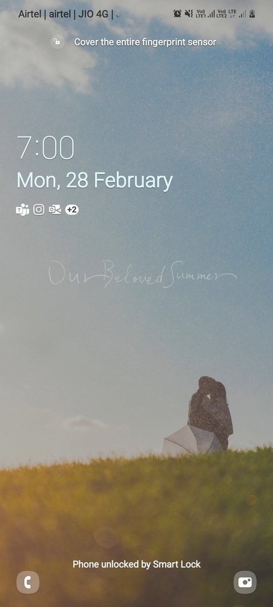 KinneraRahul's tweet photo. Love this lockscreen❤ https://t.co/m7vZDCmWlh