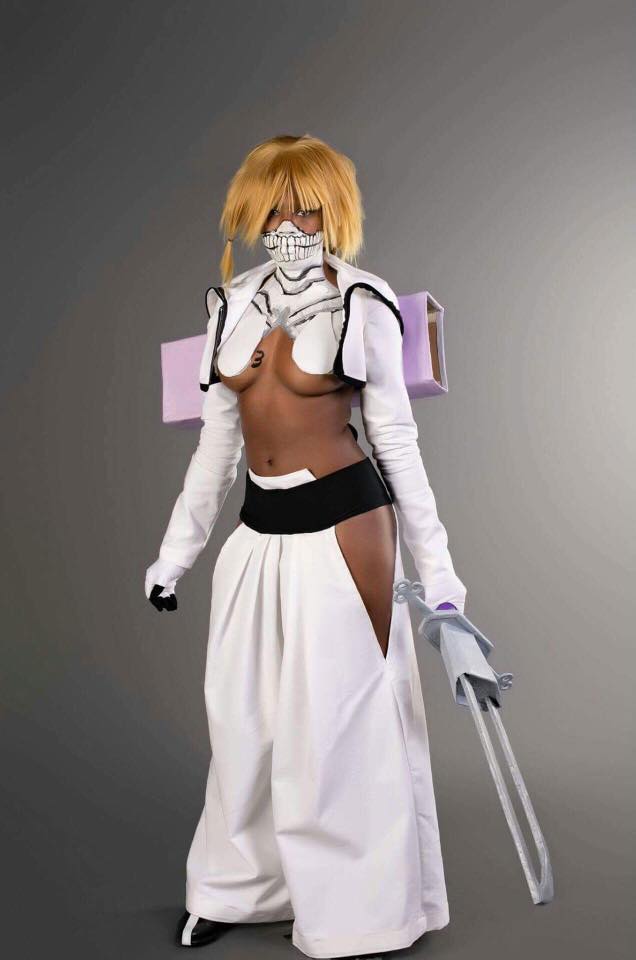 PlanetWu's tweet photo. Day 28 of 28 Days of Black Cosplay, @TattedPoodle as Tier Harribel from Bleach

#harribel #tierharribel #BLEACH #espada #tattedpoodle #28DaysOfBlackCosplay https://t.co/FzZMyqKyEZ