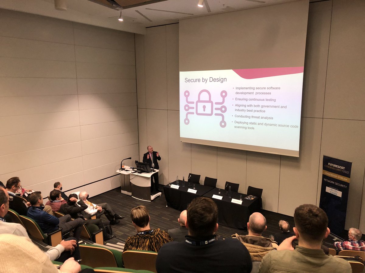 Futurescot_News's tweet photo. Time for the Network Security leadership stream. Jim Hannah of Social Security Scotland kicks things off #FSCyber https://t.co/J4zYR8rdo9