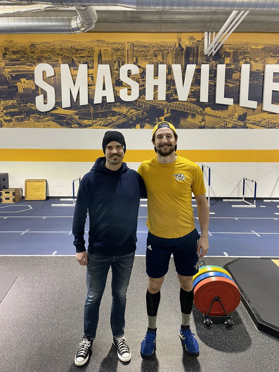 RmSingleton15's tweet photo. @PredsNHL Hangin with the Ox and the mayor of Stacheville https://t.co/OVu0GL0nG0