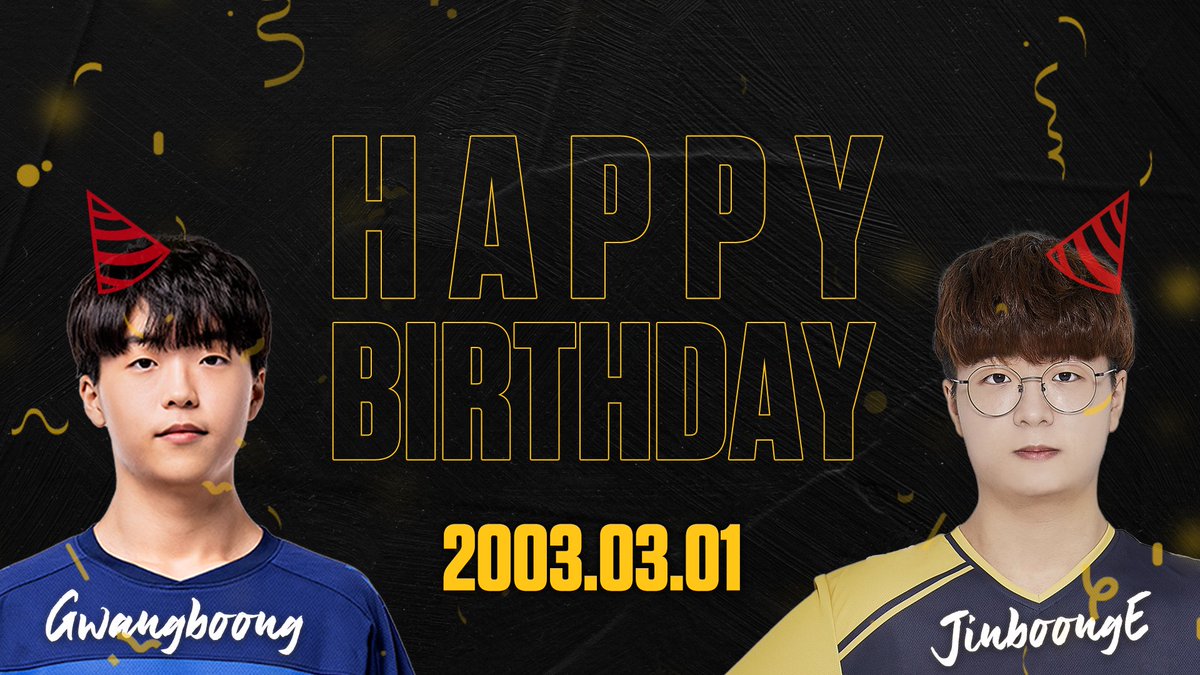 Riocompany_kr's tweet photo. HAPPY BIRTHDAY💛@Gwangboong_ow &amp; @JinboongE 
🥳🎉🎂 https://t.co/9jLmrtkKca