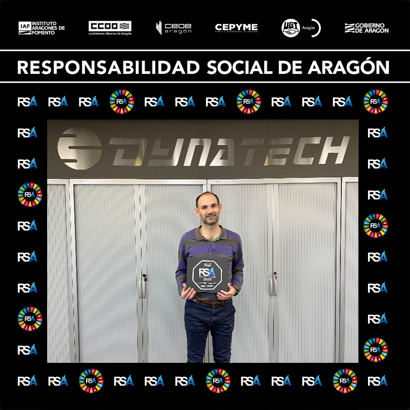 Dynatechpro's tweet photo. Dynatech ha recibido el sello Responsabilidad Social Aragón (RSA) renovado el pasado 2 de Noviembre. Este nuevo reconocimiento del @IAF_Aragon perteneciente al @GobAragon sigue poniendo de manifiesto nuestro buen hacer en diversos ámbitos y disciplinas #dynatech #RSA2021 https://t.co/15erzGPHKZ