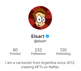 elsartdraw's tweet photo. I want to thank everyone for verifying my profile 😍. In all these months, I have received a lot of love from the Nafter community, and it is very wonderful. Today I will be minting a new NFT to celebrate this success.

@NafterApp

https://t.co/f15cuVlviZ https://t.co/7BviWPAPTG