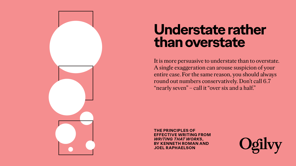 Ogilvy's tweet photo. There are a number of principles that are key to effective writing, no matter what you write.

Your #MondayMotivation from #WritingThatWorks – because people who write well do well.

Check out more #AgencyVoices, here: https://t.co/sXZ2s0ZHAv https://t.co/pC8pcnALQ6