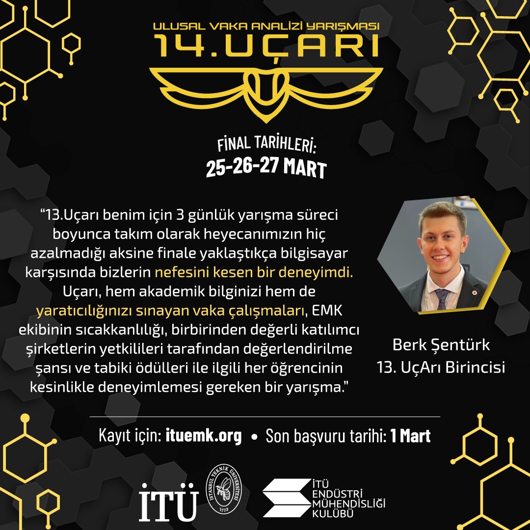 UcAri_'s tweet photo. Nefes kesen bir yarışma deneyimi, inovatif çözümler, sınırları zorlayan bir rekabet ve çok daha fazlası… Geçen seneki UçArı birincileri neler diyor? Beraber göz atalım⤴️ https://t.co/yvkaTZ9Q1P