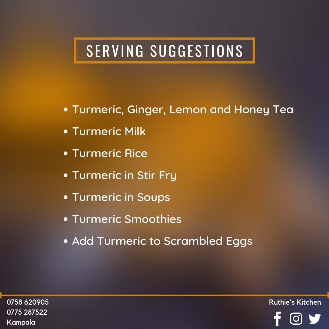 RuthiesKitchen_'s tweet photo. “How did the flu symptoms go away so fast?”
“I added some Turmeric to my 'dawa'!”

Turmeric has amazingly fast working benefits. Let's take a look. 

#RuthiesKitchen #NutriBytes #HealthyLiving #Turmeric #RoastAndRhyme https://t.co/oOi82eOrER