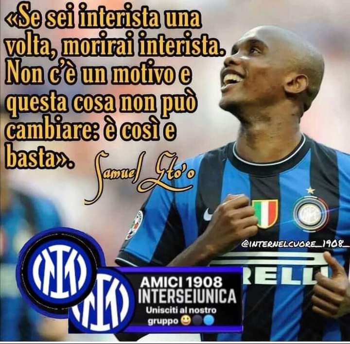 Giuseppek17's tweet photo. Grande Samuel 🖤💙🖤💙 https://t.co/mpqcy8yLsq