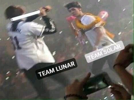 ethe_realpcy's tweet photo. JSHDHDHSGSHSJSJ estoy de exo COMEBACK me hizo recordar el año pasado cuando nos dividimos en team lunar y solar JAGSVJS 
Team lunar superior https://t.co/06lFkx0wB1