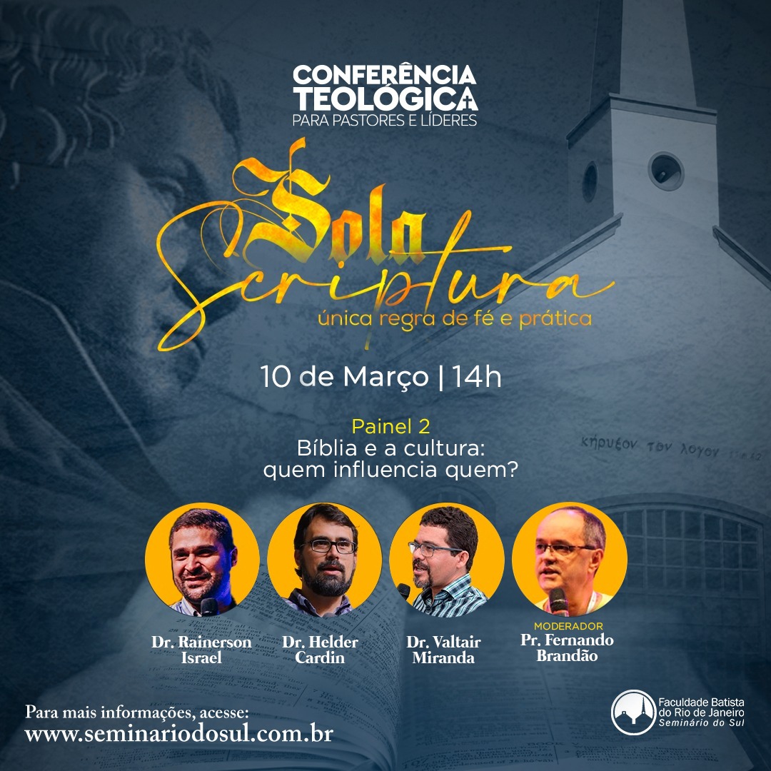 seminariodosul's tweet photo. Falta apenas 1 semana para a Conferência Teológica 2022, com o tema: “Sola Scriptura: única regra de fé e prática”. Confira todas as informações e faça sua inscrição pelo site: https://t.co/DH8mhoHBom #STBSB https://t.co/RnYP3HTABv