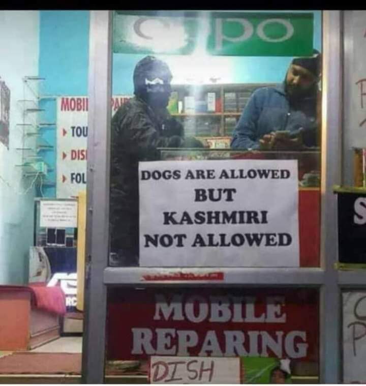 Country not allowed. Dogs are not allowed. Russians are not allowed.