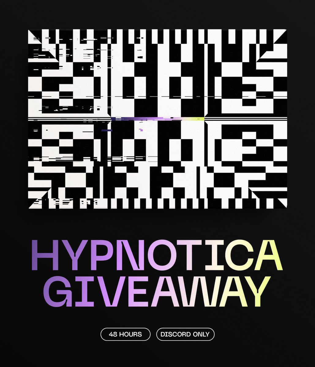 Hey folks ✨
for the launch of our Discord we’re running a special giveaway with one of the most peculiar pieces. 
🔥🔥

To participate join to the channel and react to the post in the giveaway section discord.com/invite/K4c4bKZ…

Winner will be picked in 48h ⌛

#NFTs #NFTGiveaway