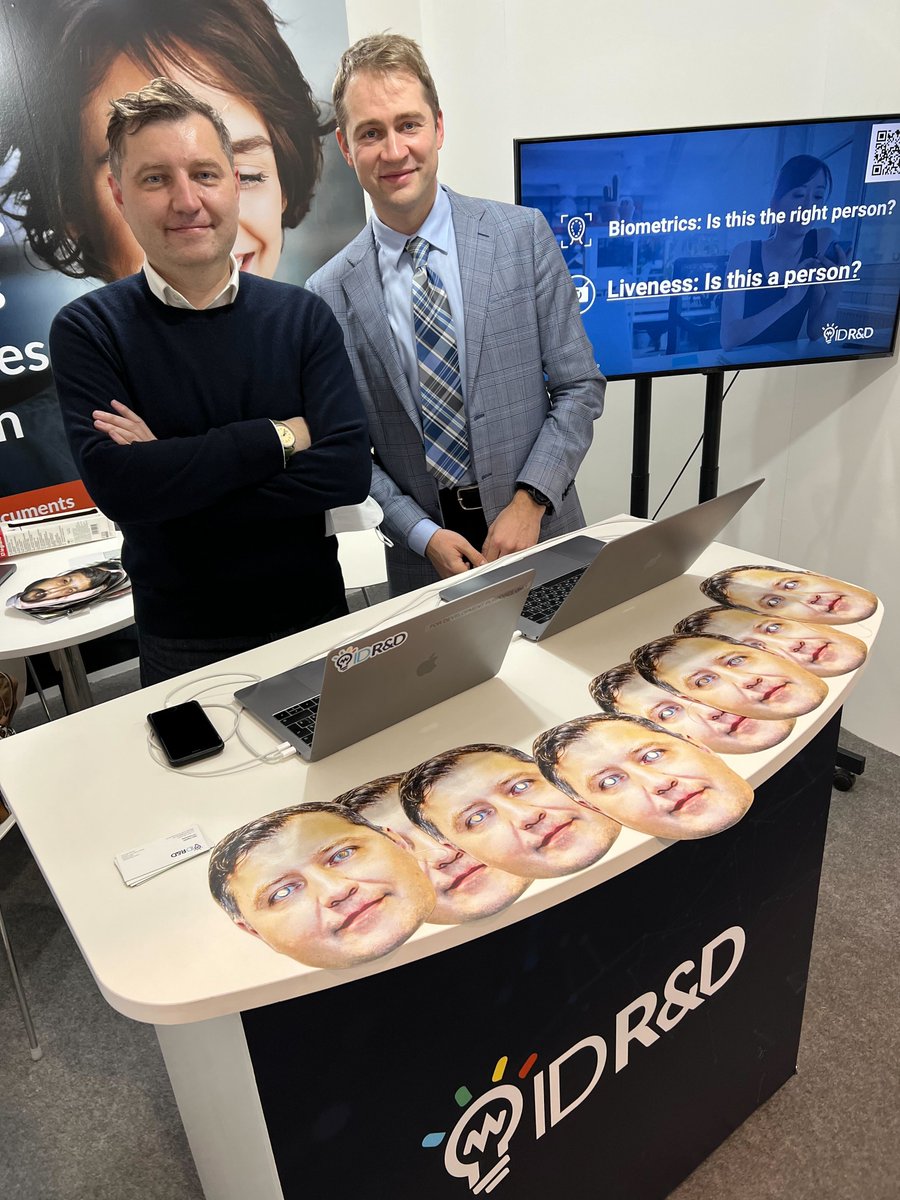 RealSteveCook's tweet photo. Please join @ID_RnD at #MWC2022, booth 1G75, and try out our passive liveness solutions for face, voice and documents https://t.co/5lT7VcGKqc

#MWC #mwcbarcelona #GSMA #biometrics #digitalidentity #AI #livenessdetection #authentication #security #IDV #Onboarding  #mobile https://t.co/7Q8ITQc8SU