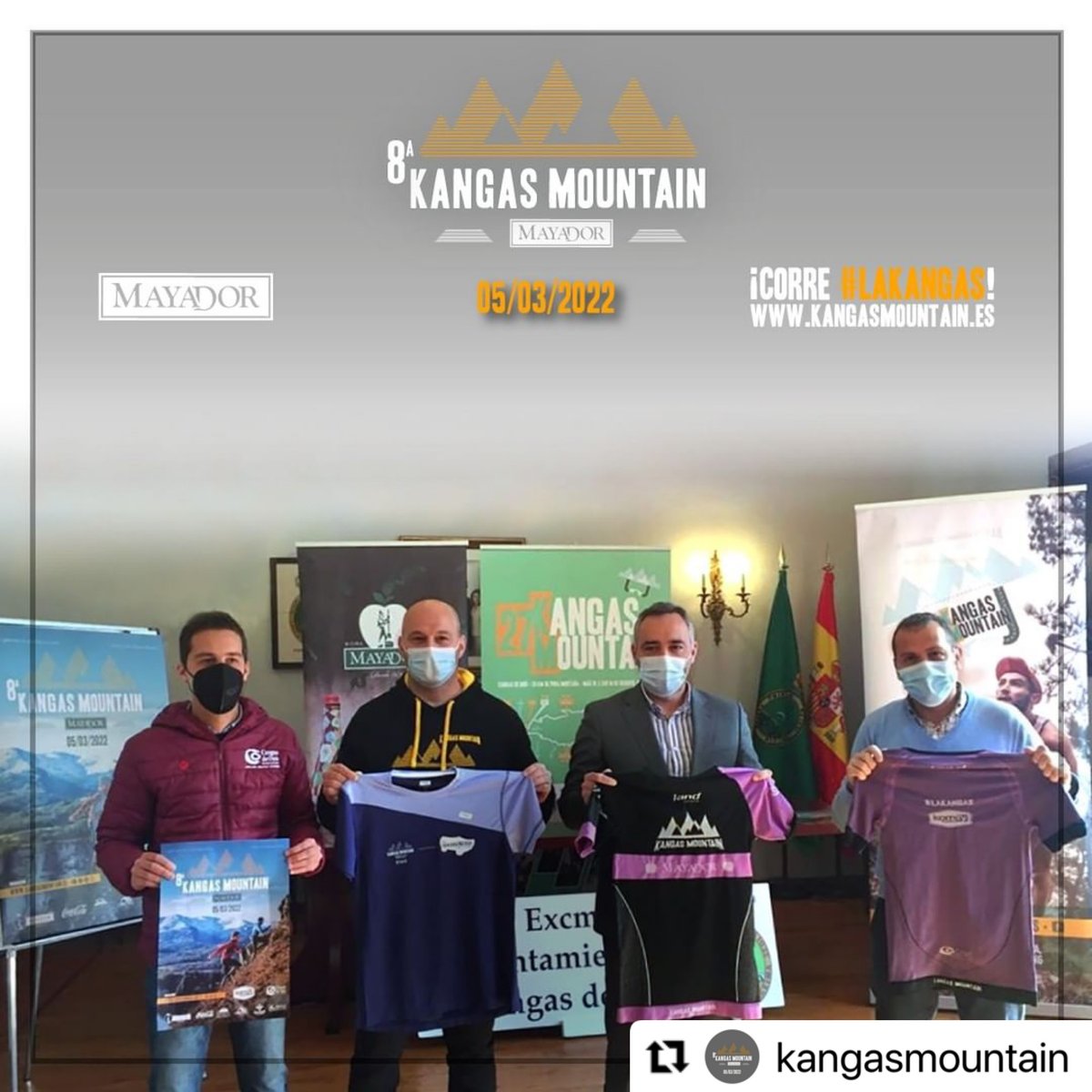 Esta mañana se presentaba la nueva edición de la @kangasmountain en el Ayuntamiento de Cangas de Onís. Orgullosos de ser un año más patrocinadores de este gran evento deportivo!!!

#sidramayador #trail #correlakangas #cangasdeonis