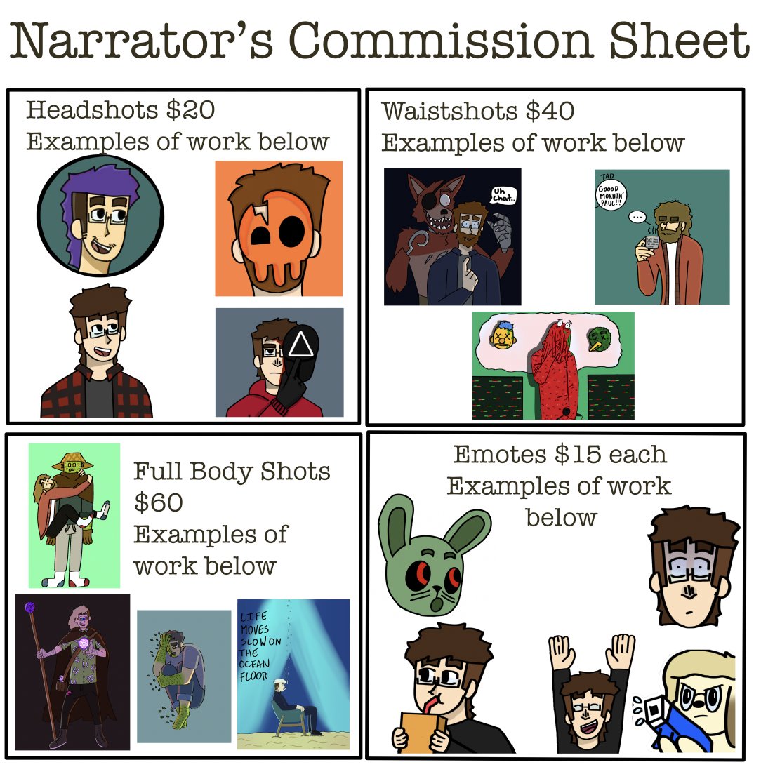 Narrator (Commissions open!!) tweet media