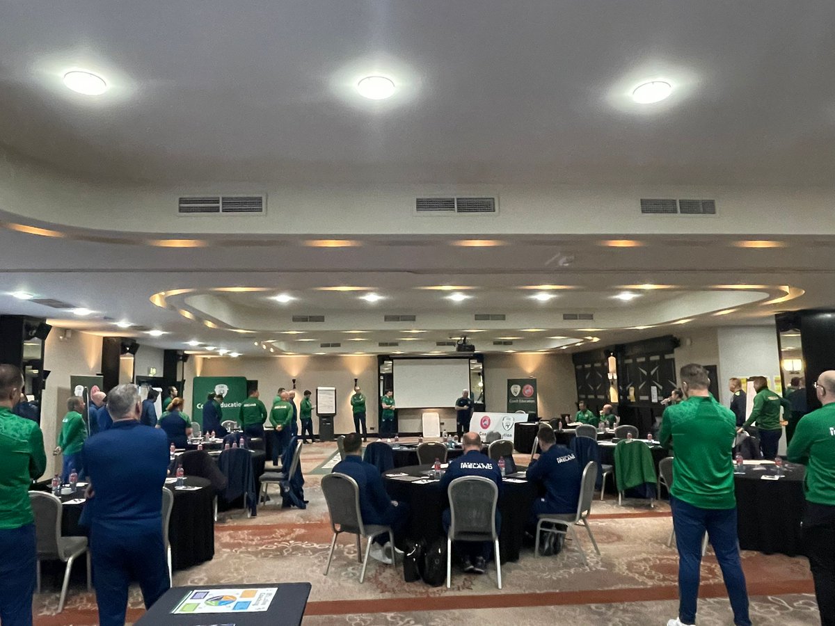 FAICoachDev's tweet photo. We are @CarltonDAirport for our National Coach Educator training!

Great discussions and interaction from all involved ⚽️

#CoachEducation https://t.co/pfhySAsi9A