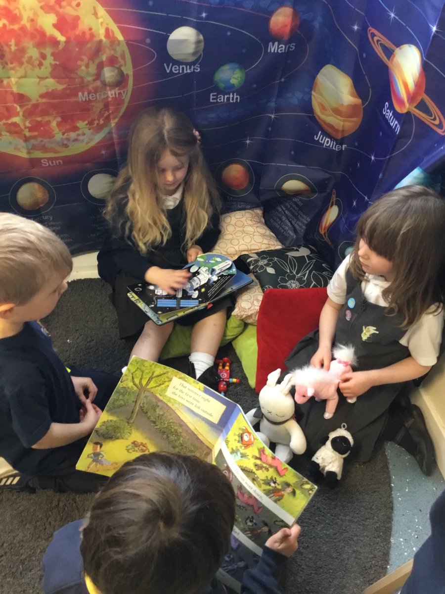 St_Johns_RC's tweet photo. Can you guess what our new topic and new book is in Reception? #space #planets #eyfs #ToysInSpace #EY2P https://t.co/iNLl43vzft