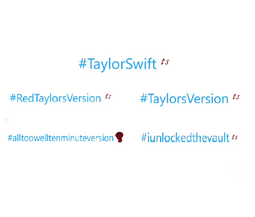 taylorswiftbr's tweet photo. A qualquer momento! Os emojis das hashtags do "Red (Taylor's Version)" foram removidos. https://t.co/mgGVPvi2Rp