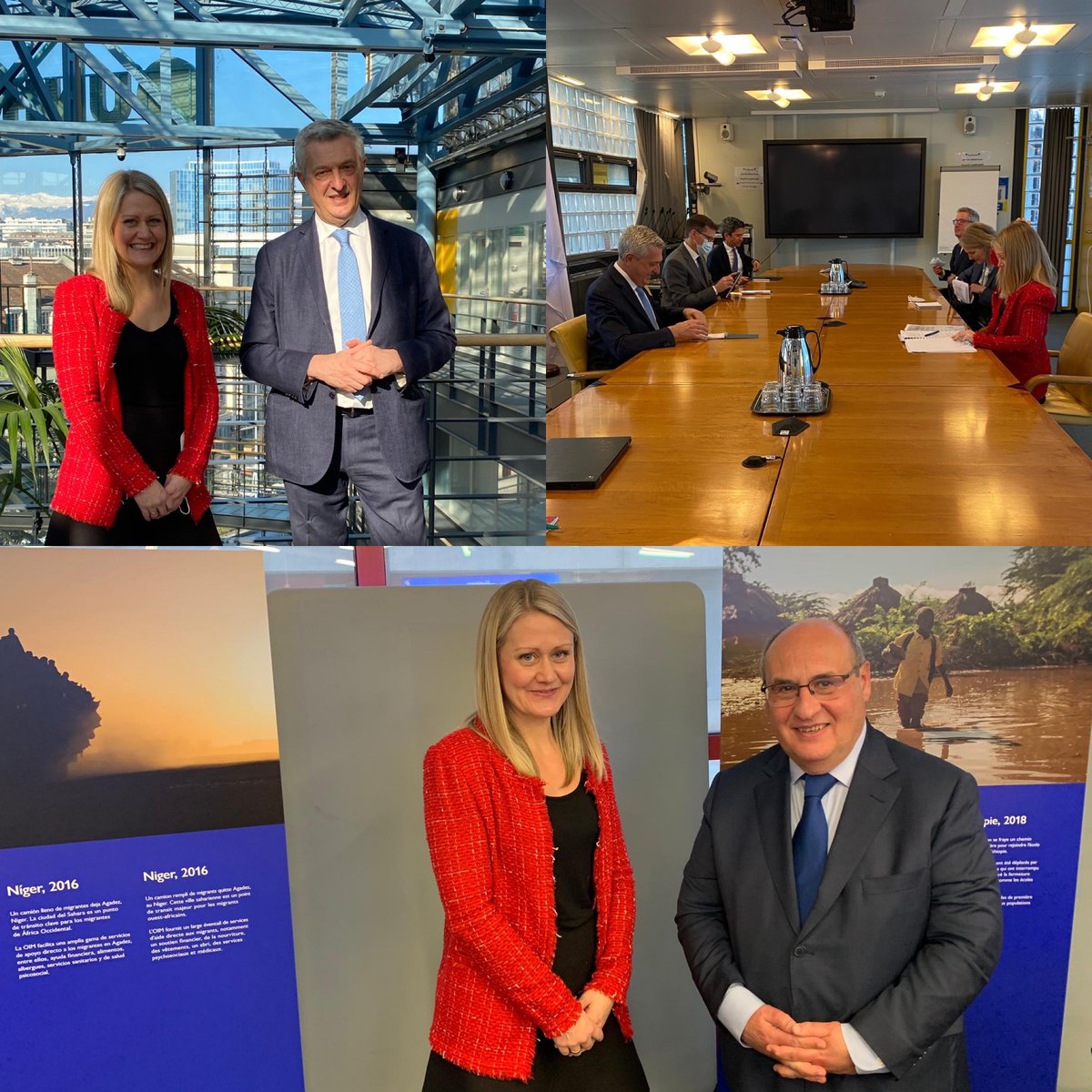 NorwayInGeneva's tweet photo. State Secretary for the Ministry of Justice and Public Security 🇳🇴, Astrid Bergmål, is in Geneva this week for Norway’s bilateral meeting with IOM and discussions on matters ranging from Ukraine, refugees, labour rights, migration, displacement, resettlement &amp;humanitarian crises. https://t.co/m44QbAcboV