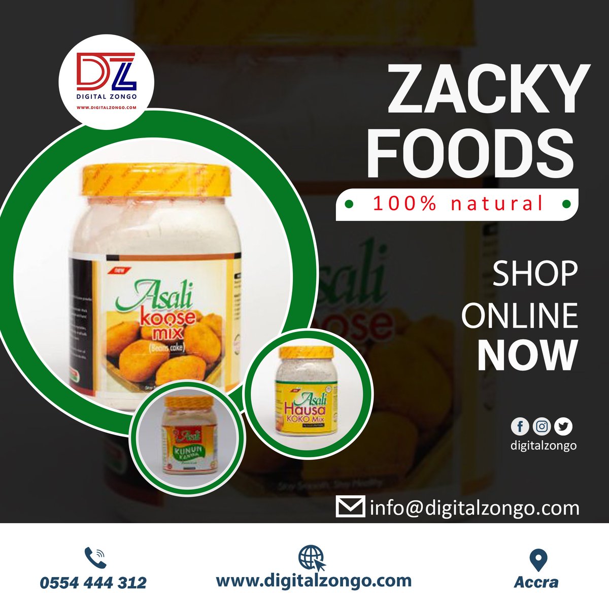 digitalzongo's tweet photo. Zacky Foods Processing is a manufacturing company that processes millet, beans, corn, sorghum among others into flour for convenient use.

Kindly visit https://t.co/DCu6WEYoSx to find out more about them

 #DigitalZongo #ZongoImpact 
 #ZackyFoodsProcessing https://t.co/cLPRYm69xa